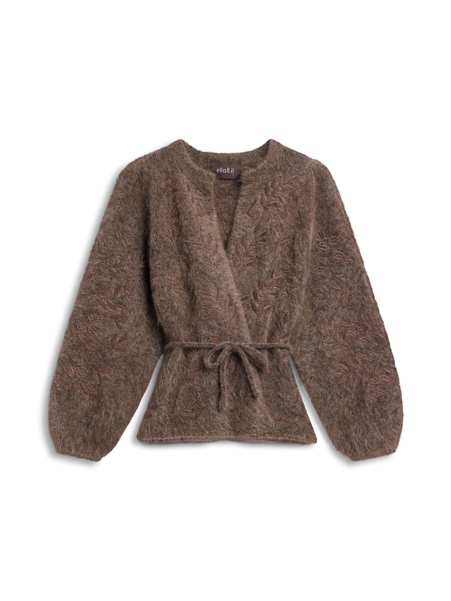 Fiola Chunky Cardigan Brown