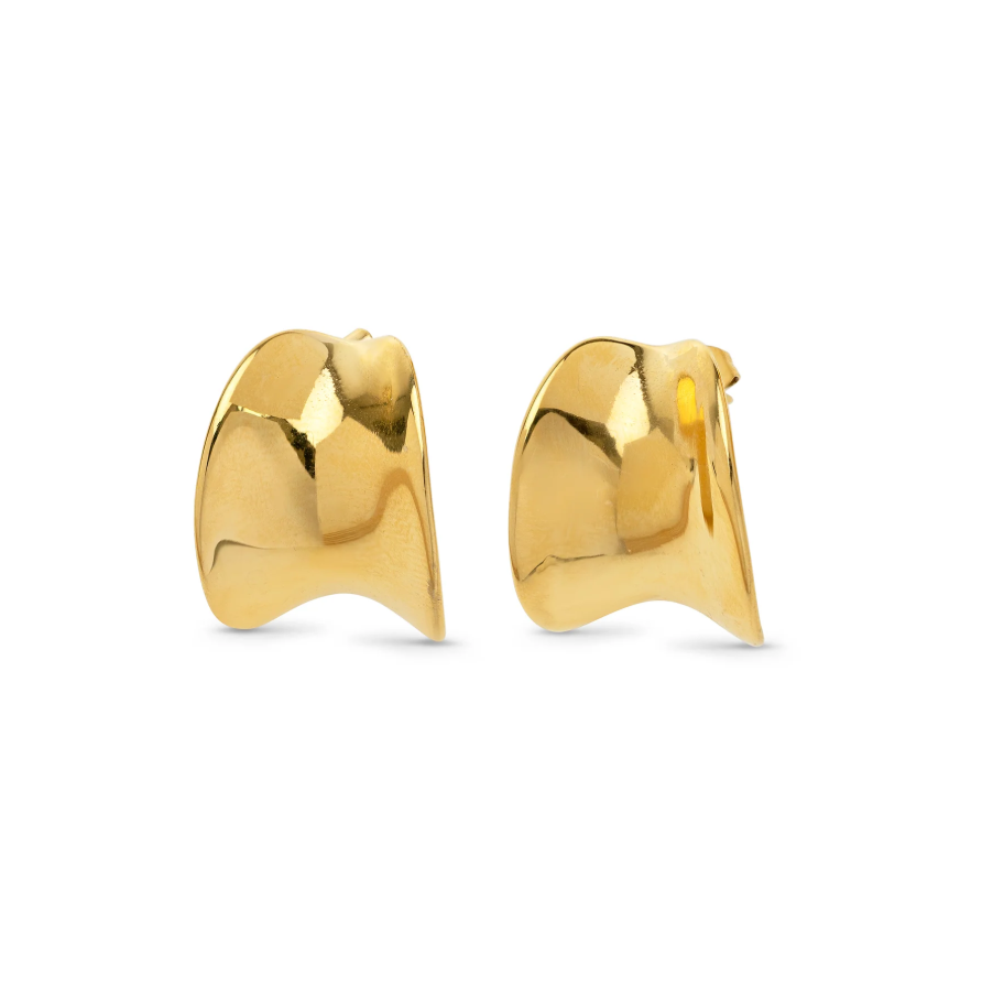 Piper Statement stud earrings gold