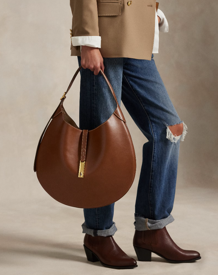 Polo ID Large Calfskin Shoulder Bag