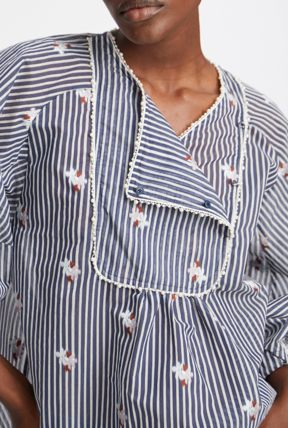 Pristina Printed Blouse Indigo