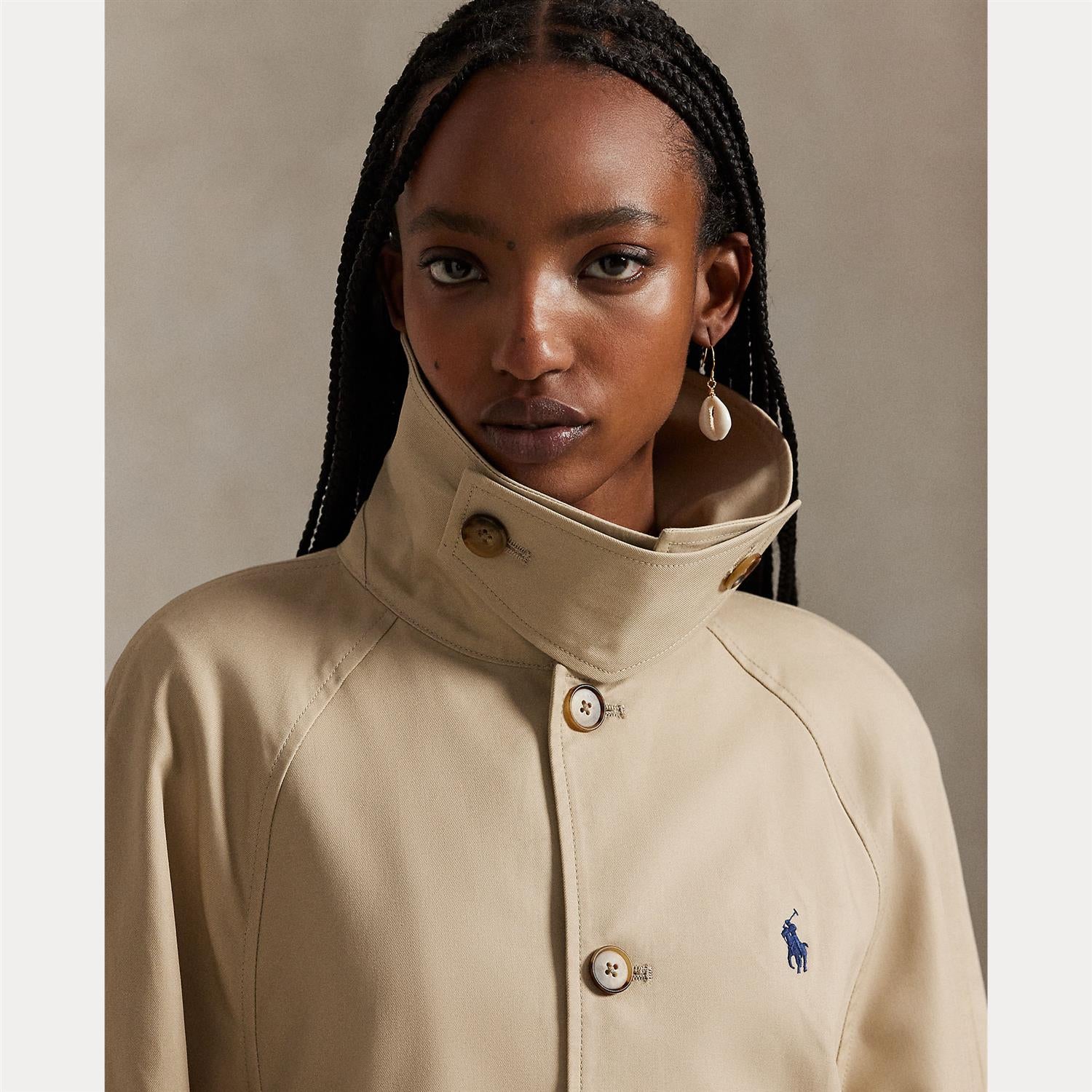 Cotton Twill Jacket Beige