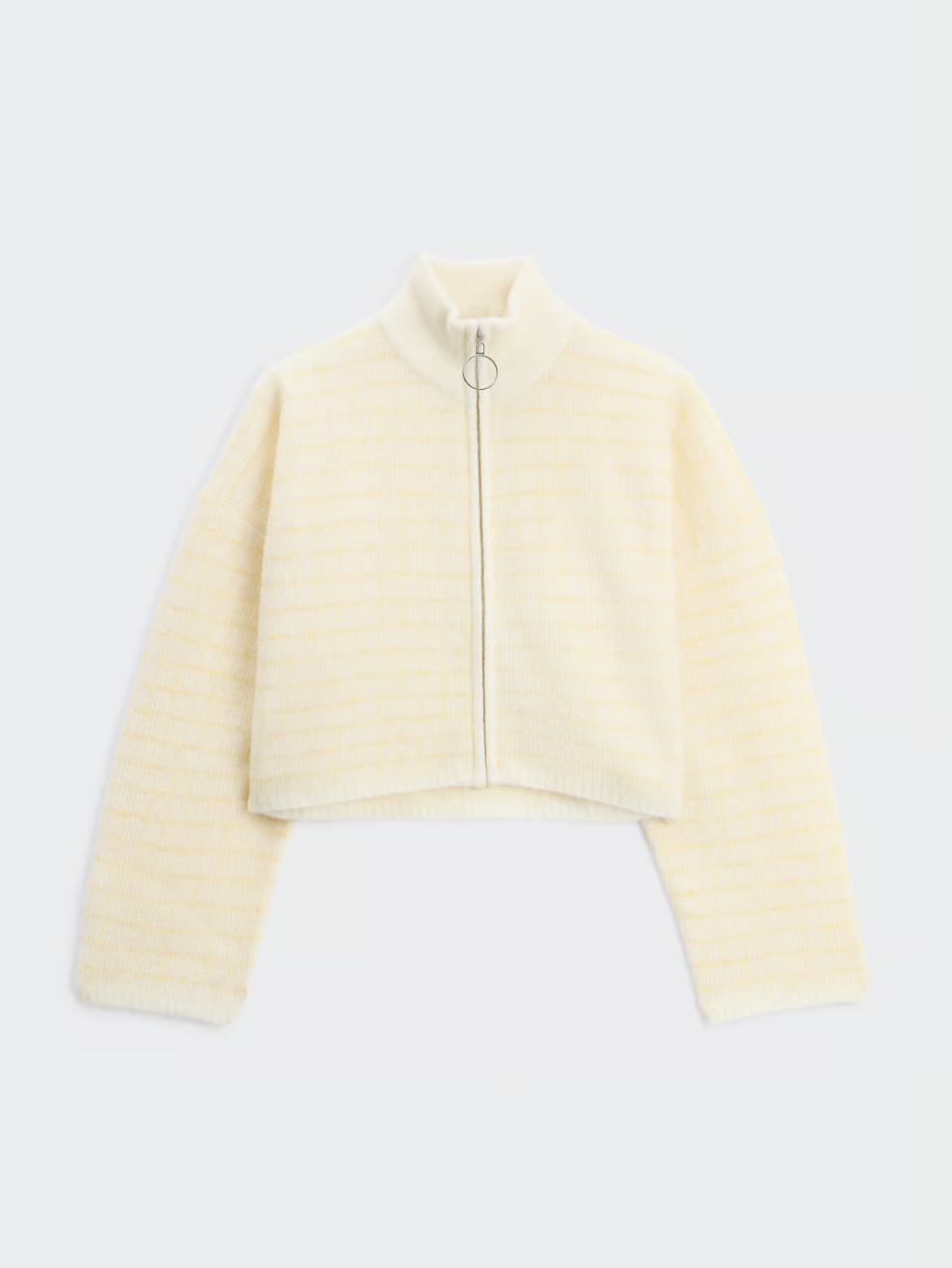 Tine Waffle Check Cardigan Lt.Yellow Mix