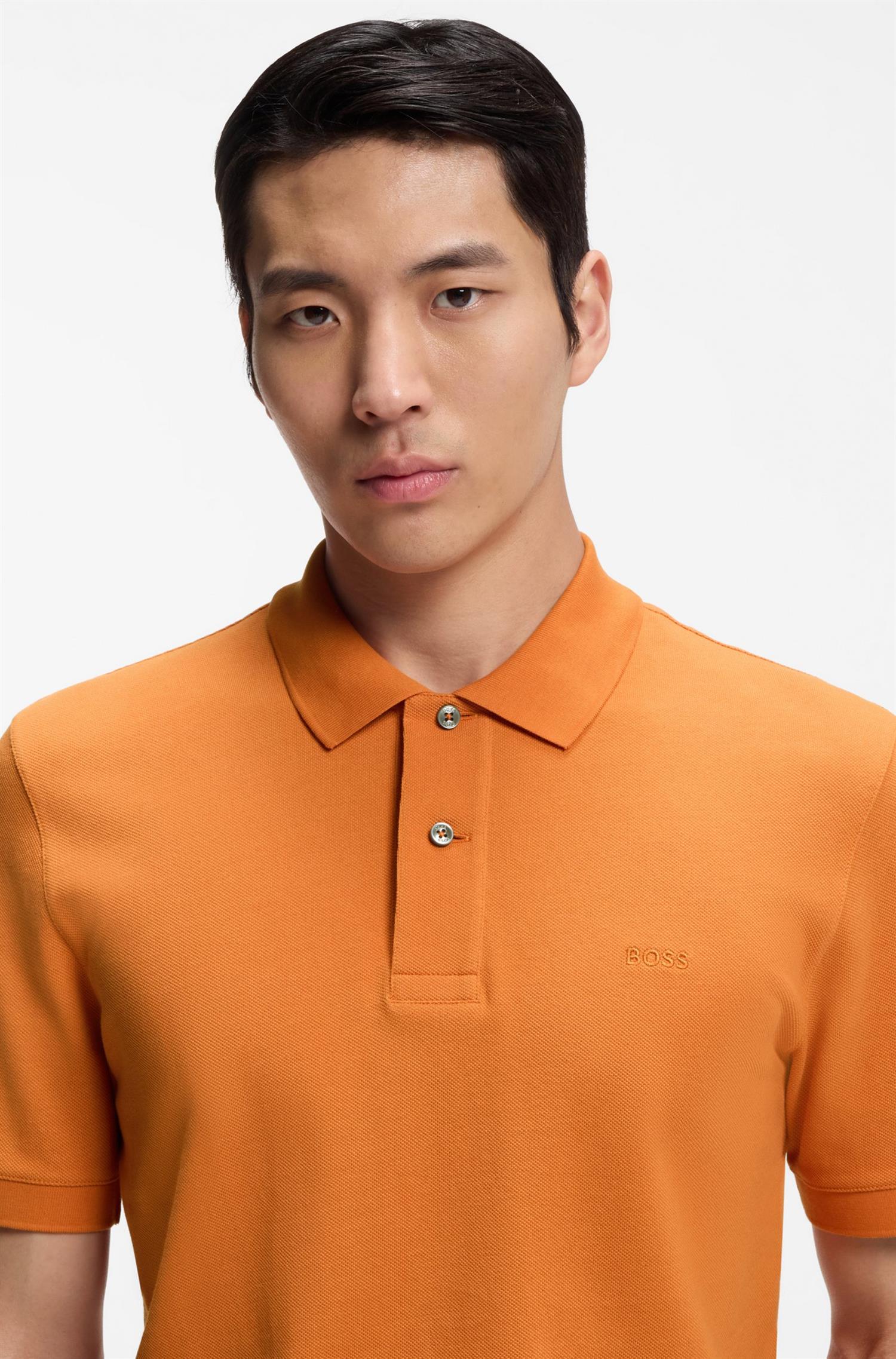 Pallas Piquet Polo Shirt Medium Orange