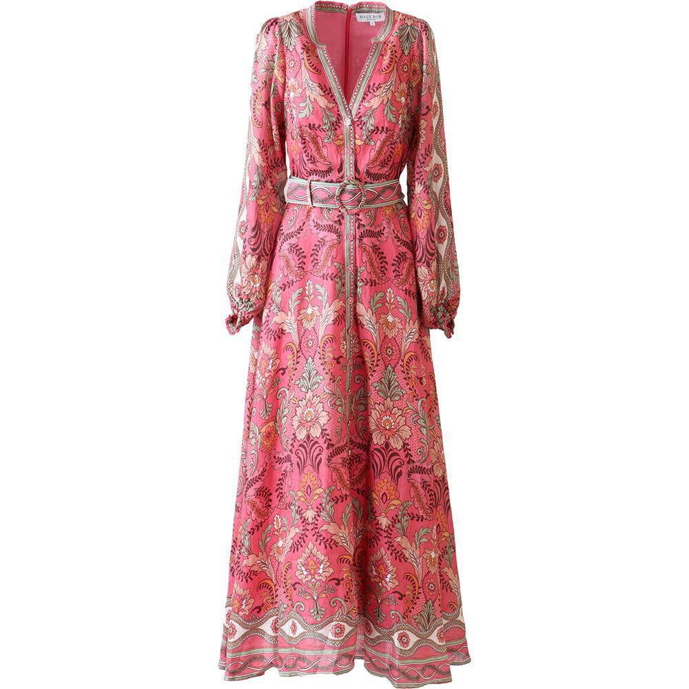 Ryann Linen Maxi Dress - Rose