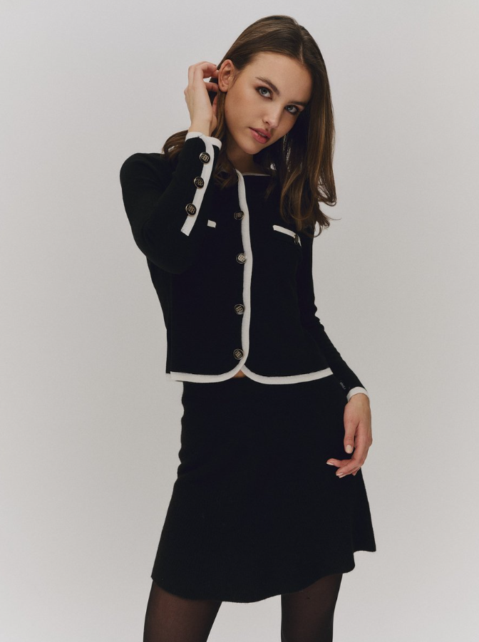 Drew Merino Skirt Black