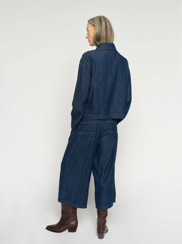Mmculotte Arge Jeans Dark Blue