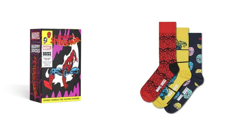 MARVEL Spider-Man 3-Pack Socks Gift Set 41-46