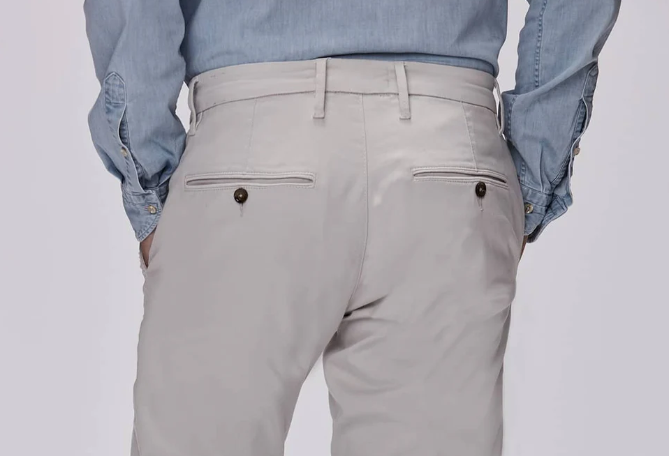 Werno satin chino beige