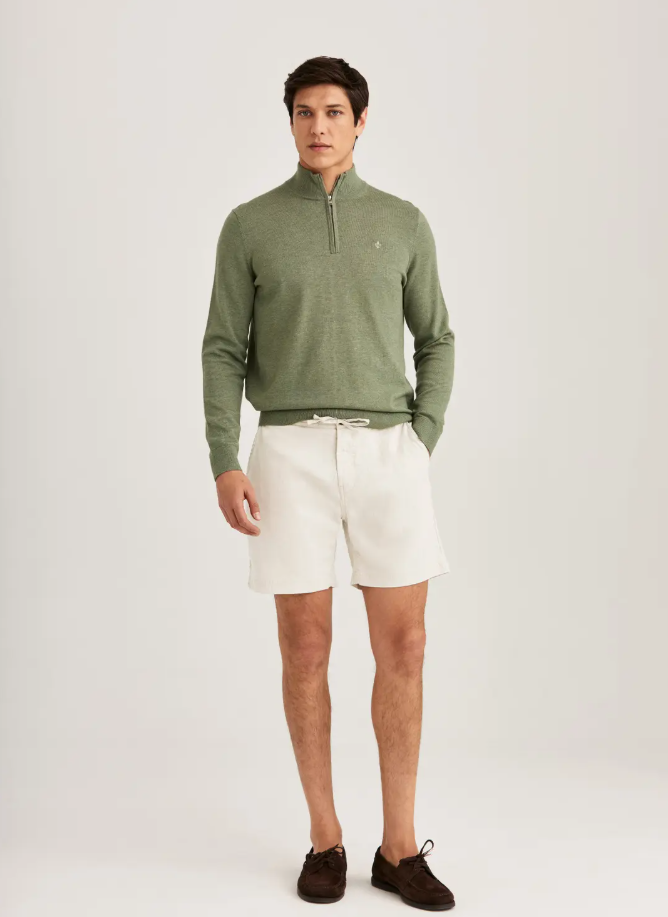 Fenix Linen Shorts Off White