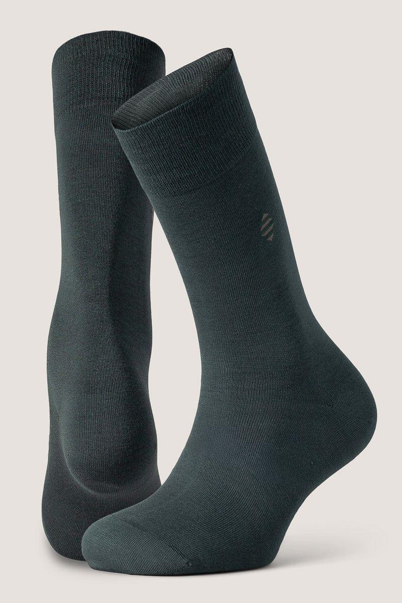 3pk Daniel Bamboo Crew Forest/asphalt/tarmac