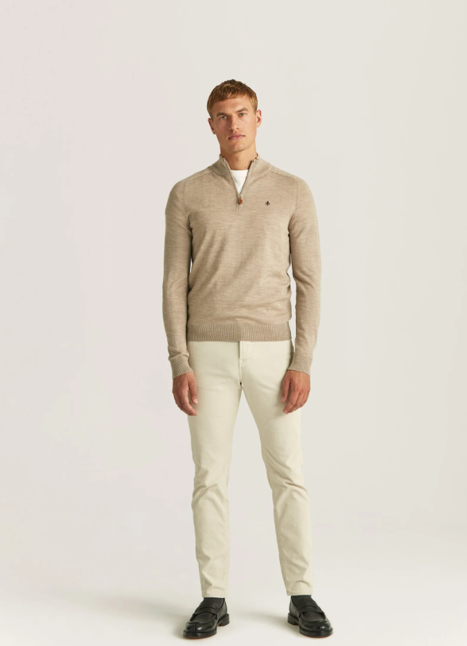 Merino John Zip Khaki