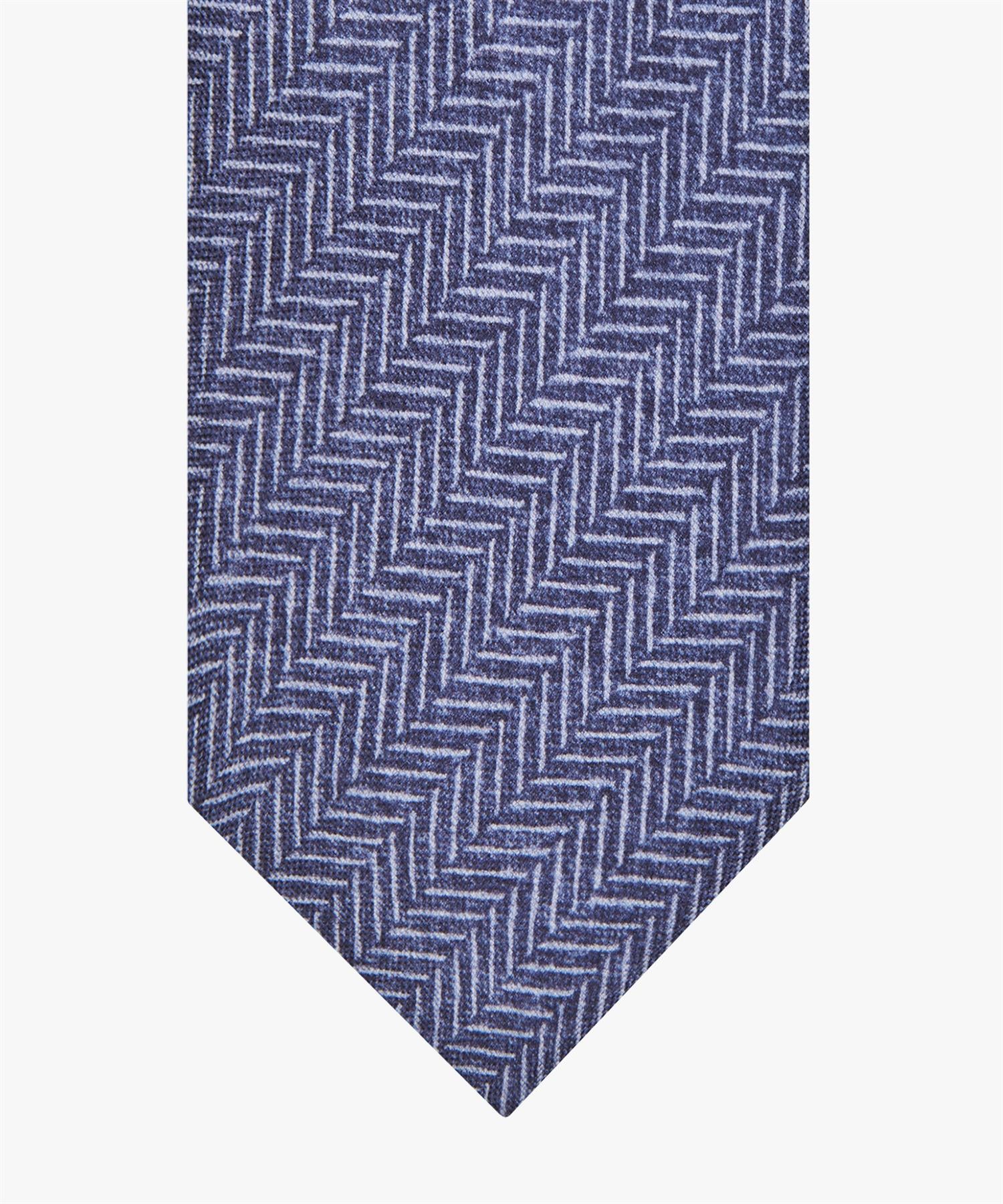 Tie Silk Print 30022 Navy