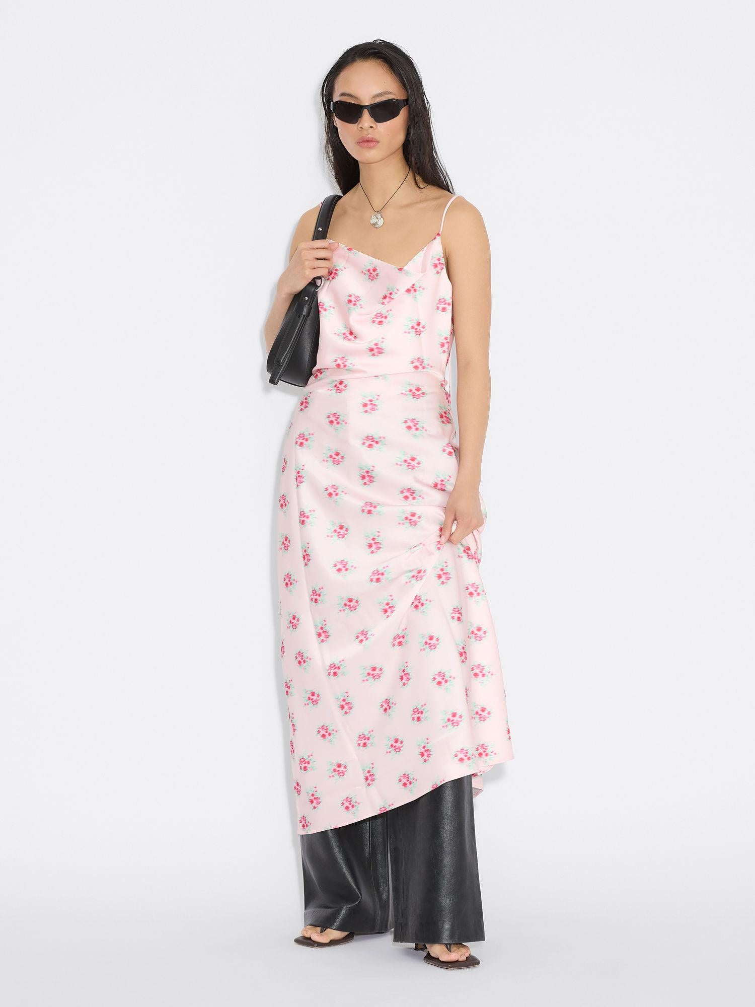 Eila Print Dress Lt Pink Mix