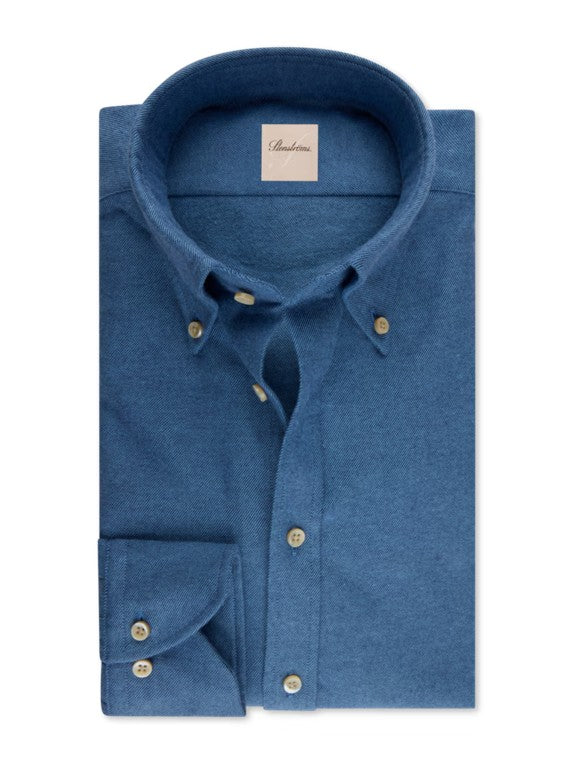 Flannel Regular Shirt Blue