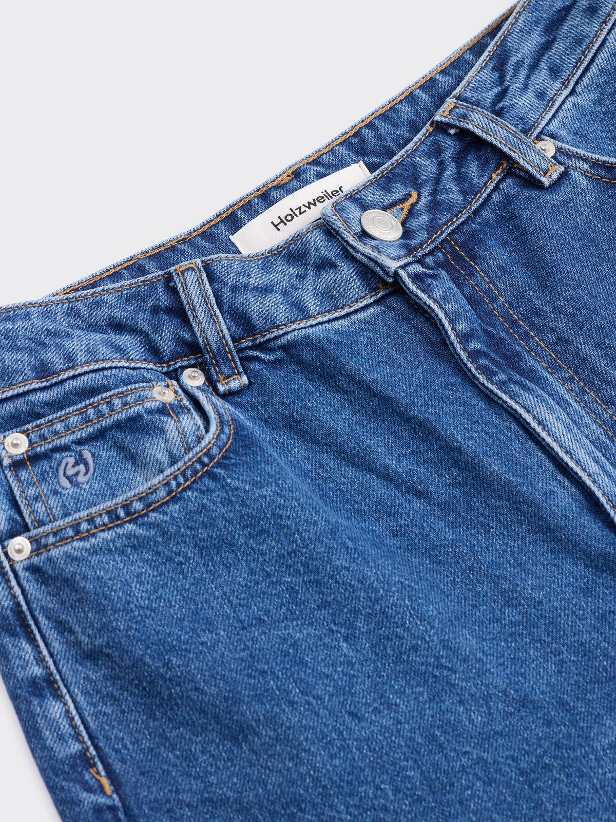 W Wide Jeans Blue