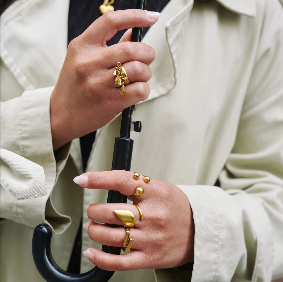 Ban - Sculptural Wrap Ring Stainless Steel