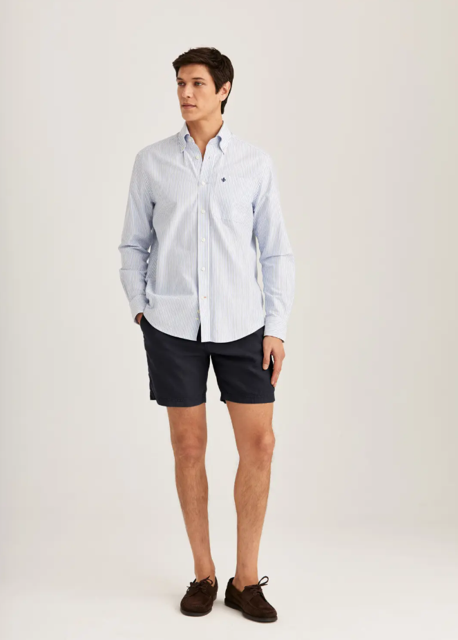 Fenix Linen Shorts Blue