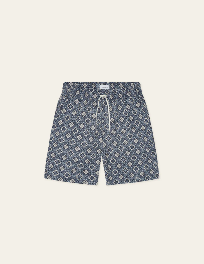 Harry Arabesque AOP Shorts Blue Fog
