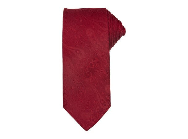 Slips paisley 7 cm rød