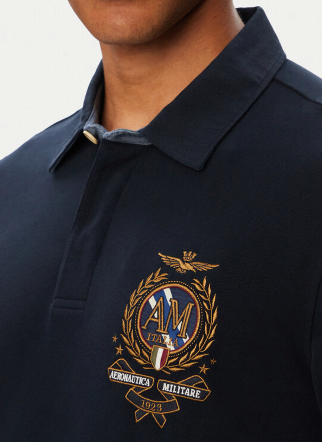 Long Sleeve Polo Navy