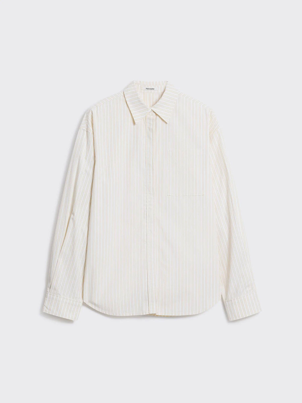 Loose Stripe Shirt Ecru Stripe