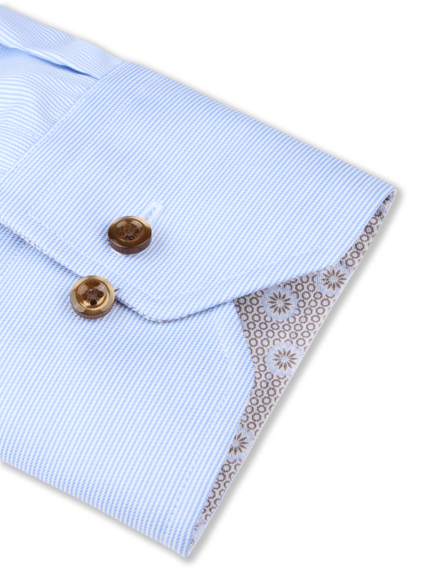 Light blue Regular Twill Shirt with Contrast