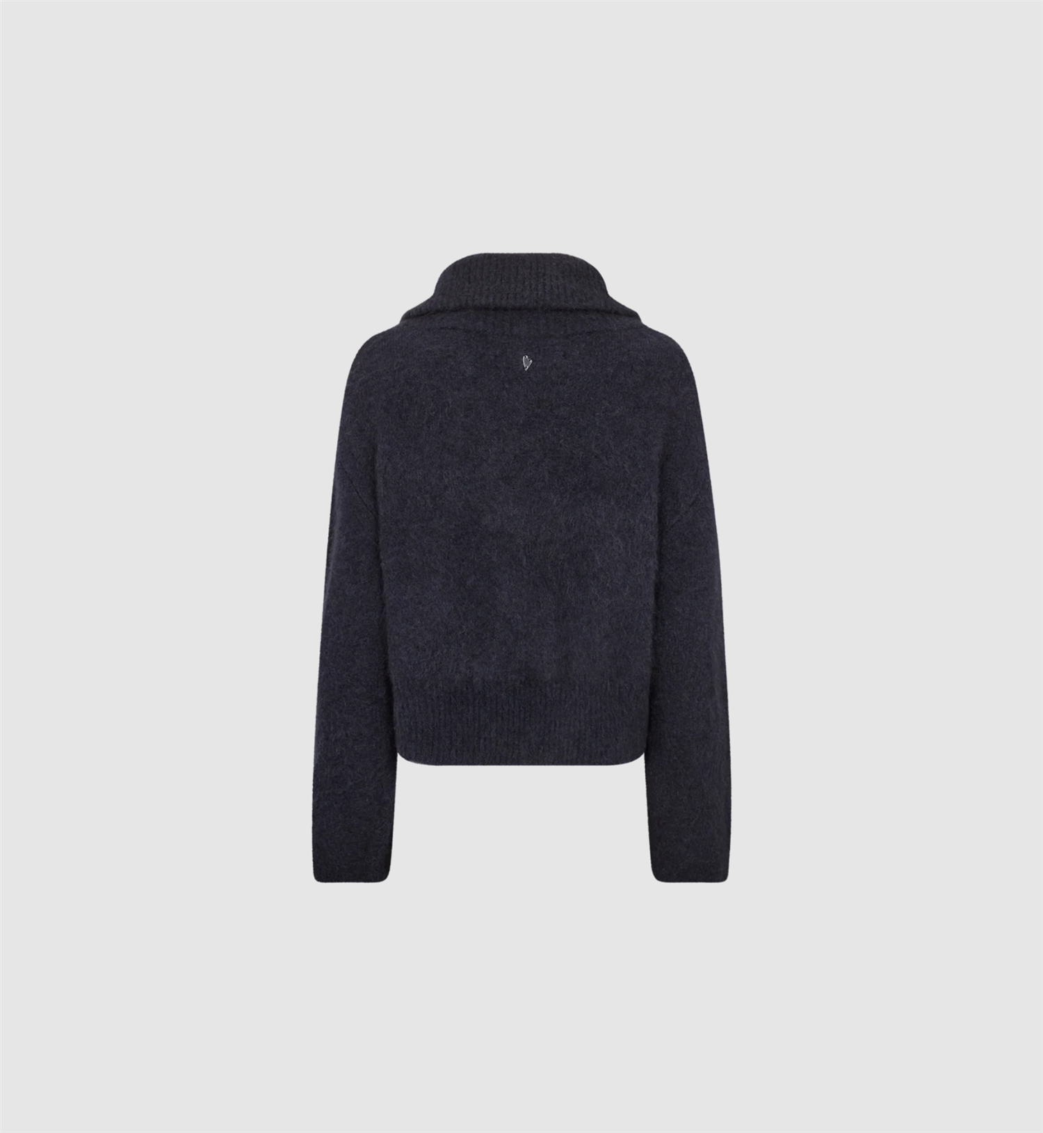 Mmhulda Knit Zip Cardigan Salute Navy