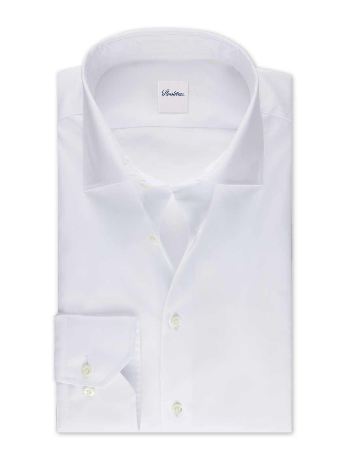 White Slimline Twill Shirt, XL-Sleeves