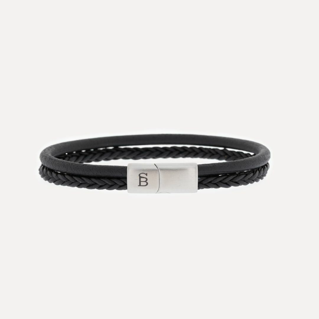 Leather Bracelet Denby Black