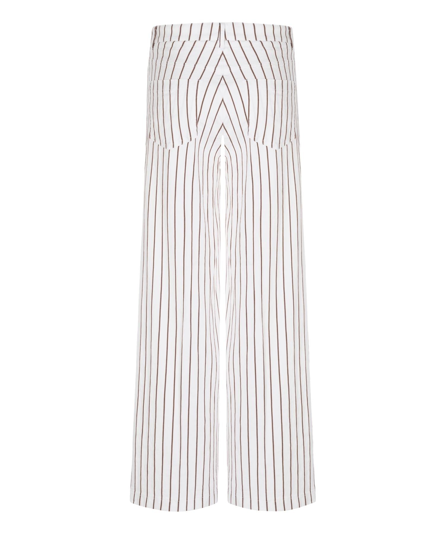 Adrienne Stripe White/co