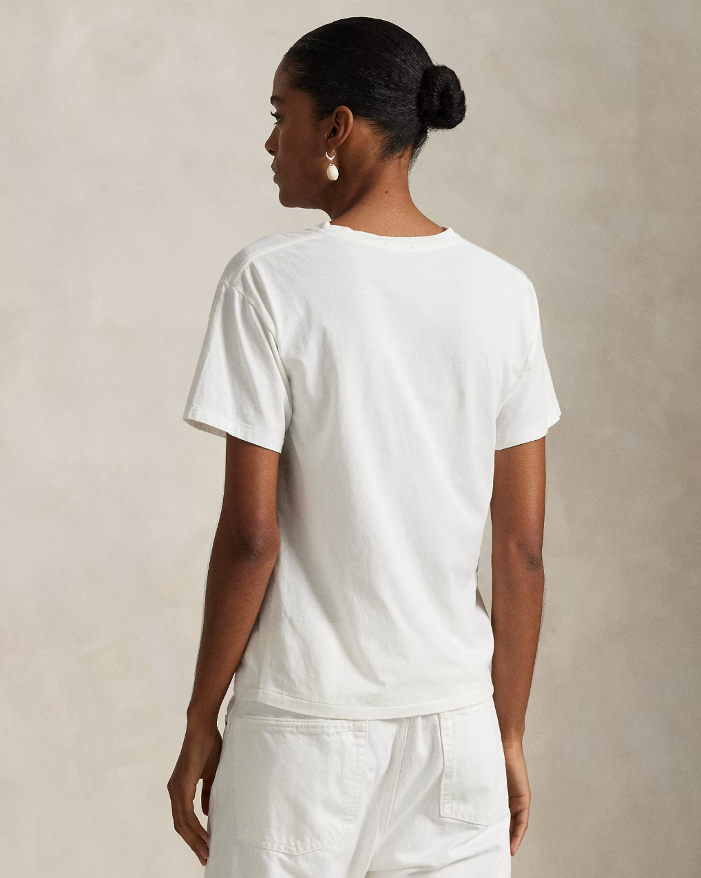 Polo Bear Cotton Jersey T-shirt White