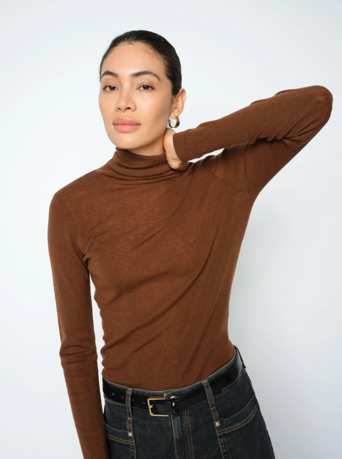 Mmbouch Rollneck Knit DT Brown