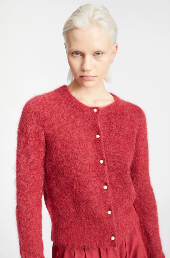 Povilla Cardigan Bordeaux