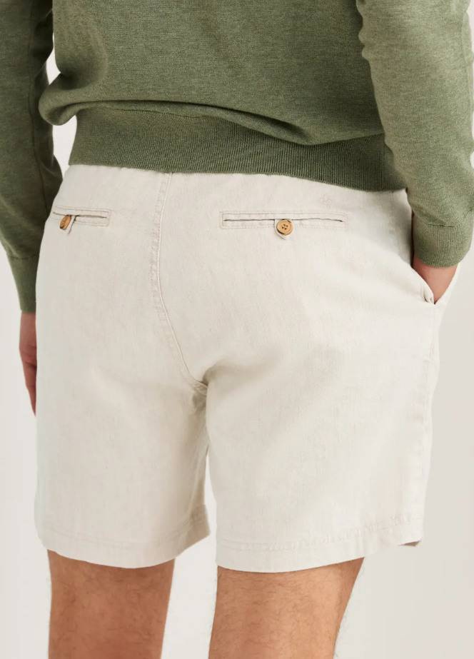 Fenix Linen Shorts Off White