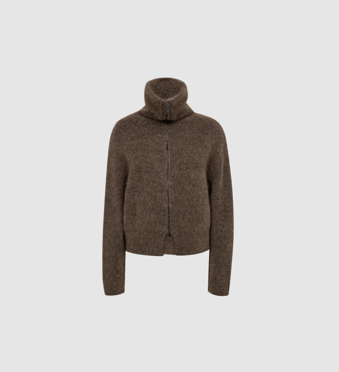 Mmhulda Knit Zip Cardigan Bracken