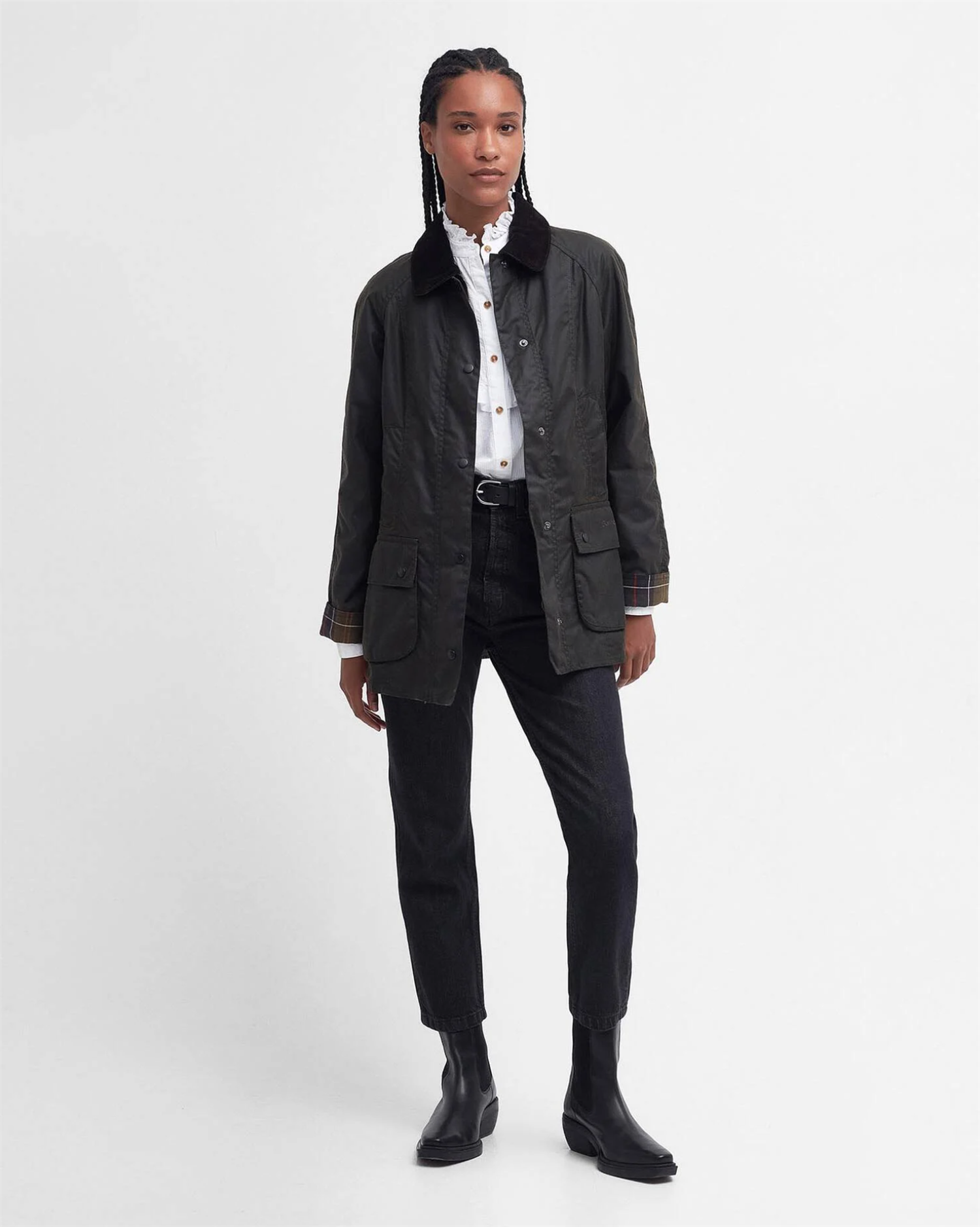 Classic Beadnell Wax Jacket Olive