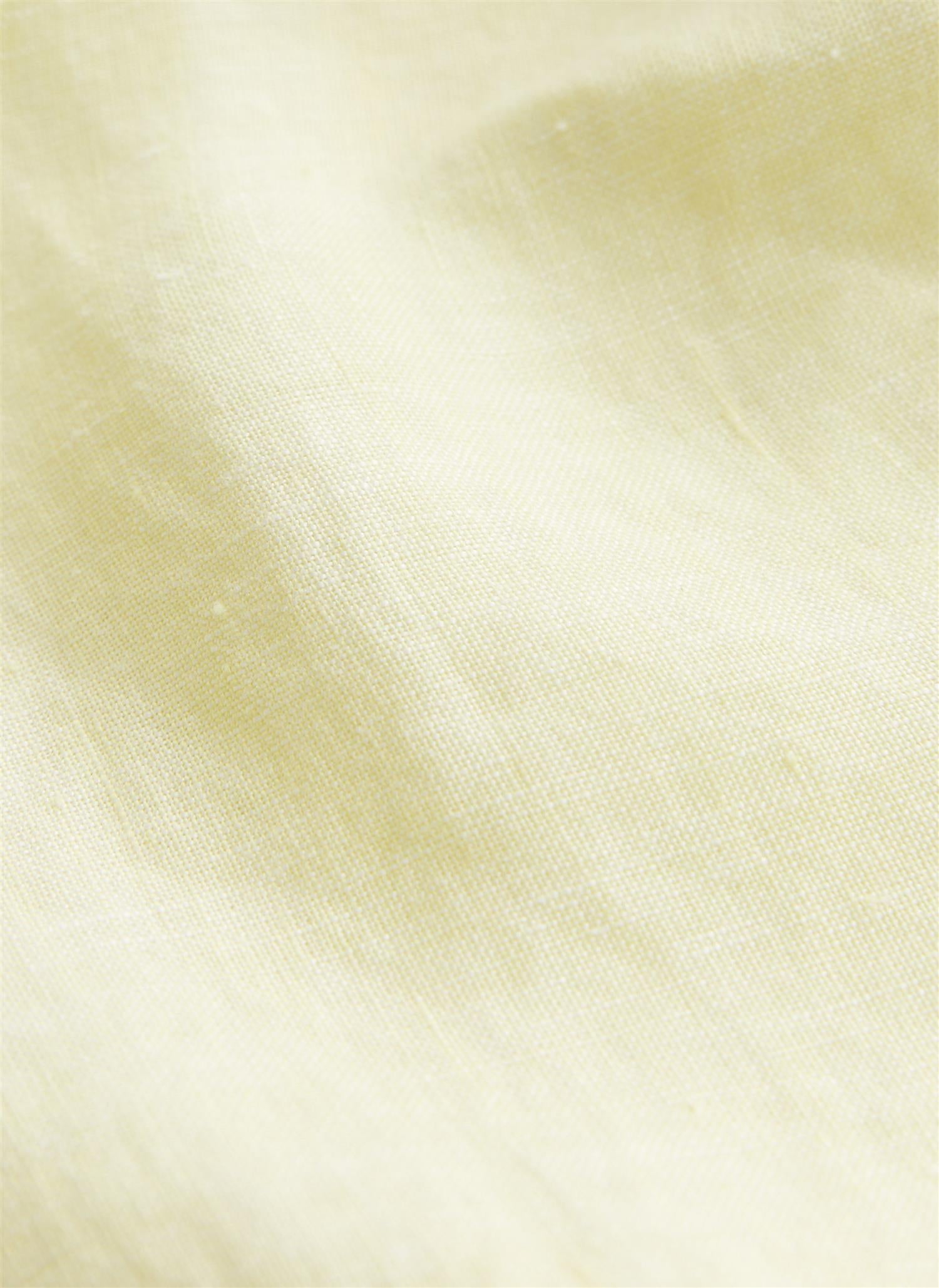 Douglas Linen Shirt-Classic Fit Yellow