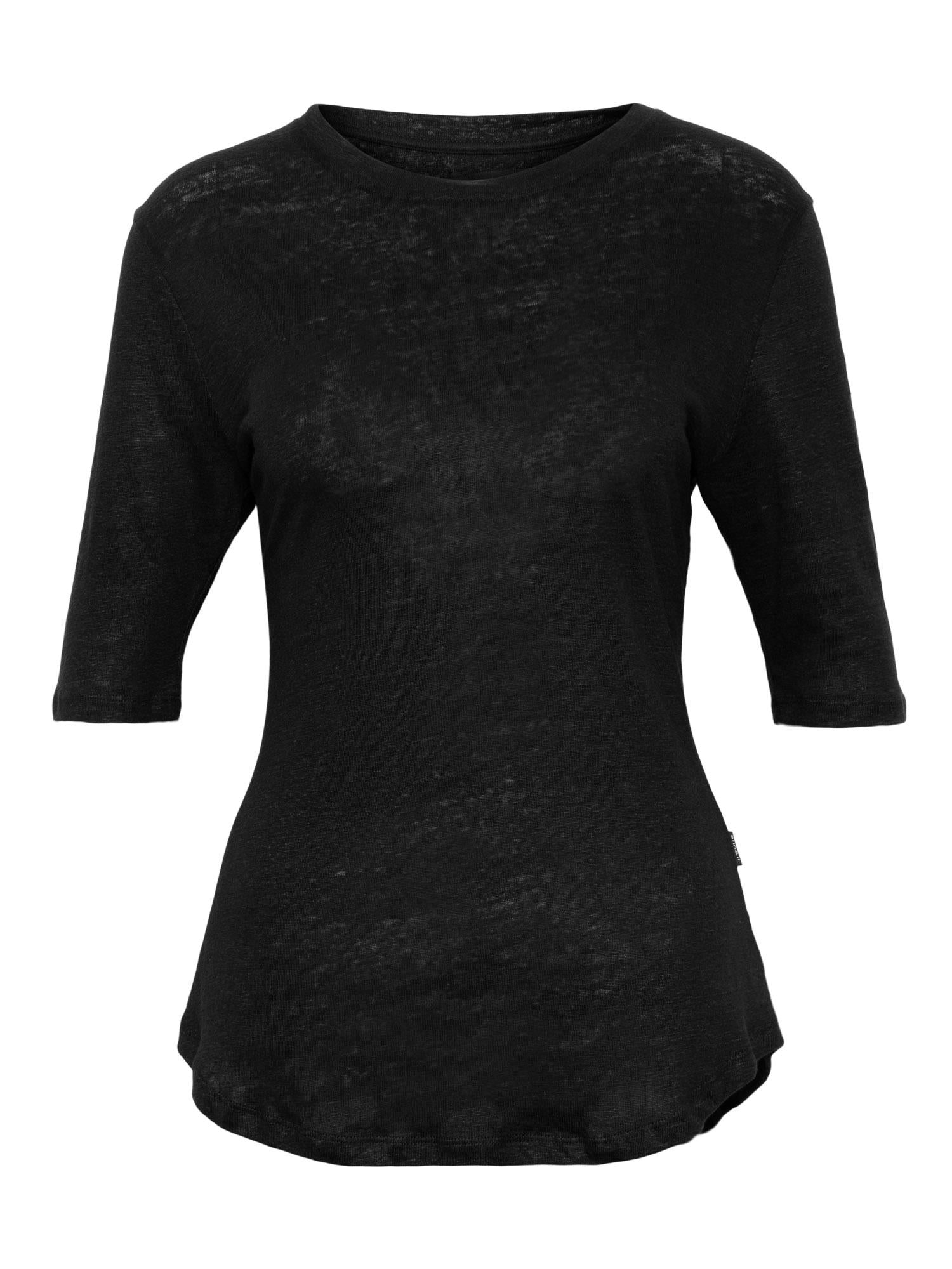 Karina Linen Tee Black