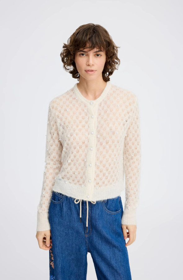 Perl Cardigan Ivory