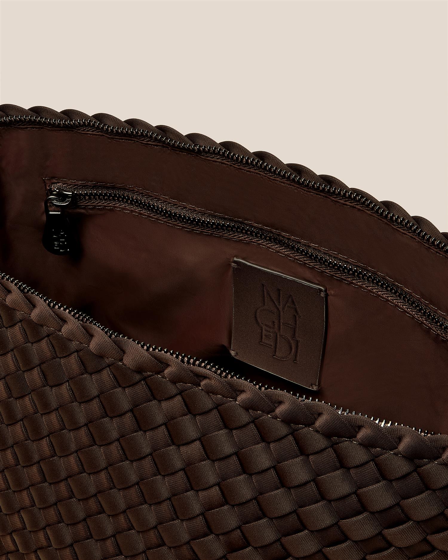 Portofino Large Cosmetic Case Chocolate