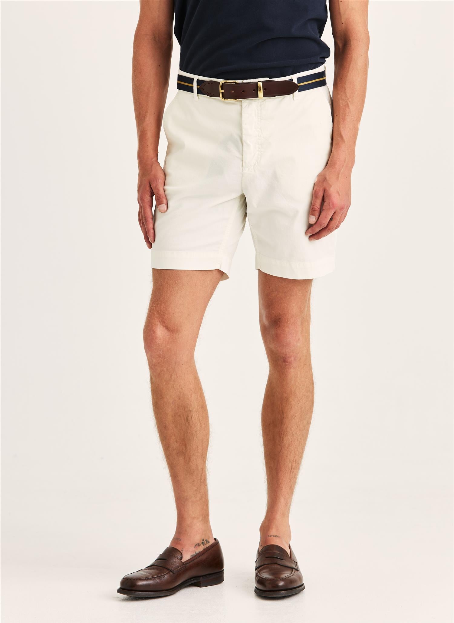 Jeffrey Summer Chino Shorts 7" Offwhite