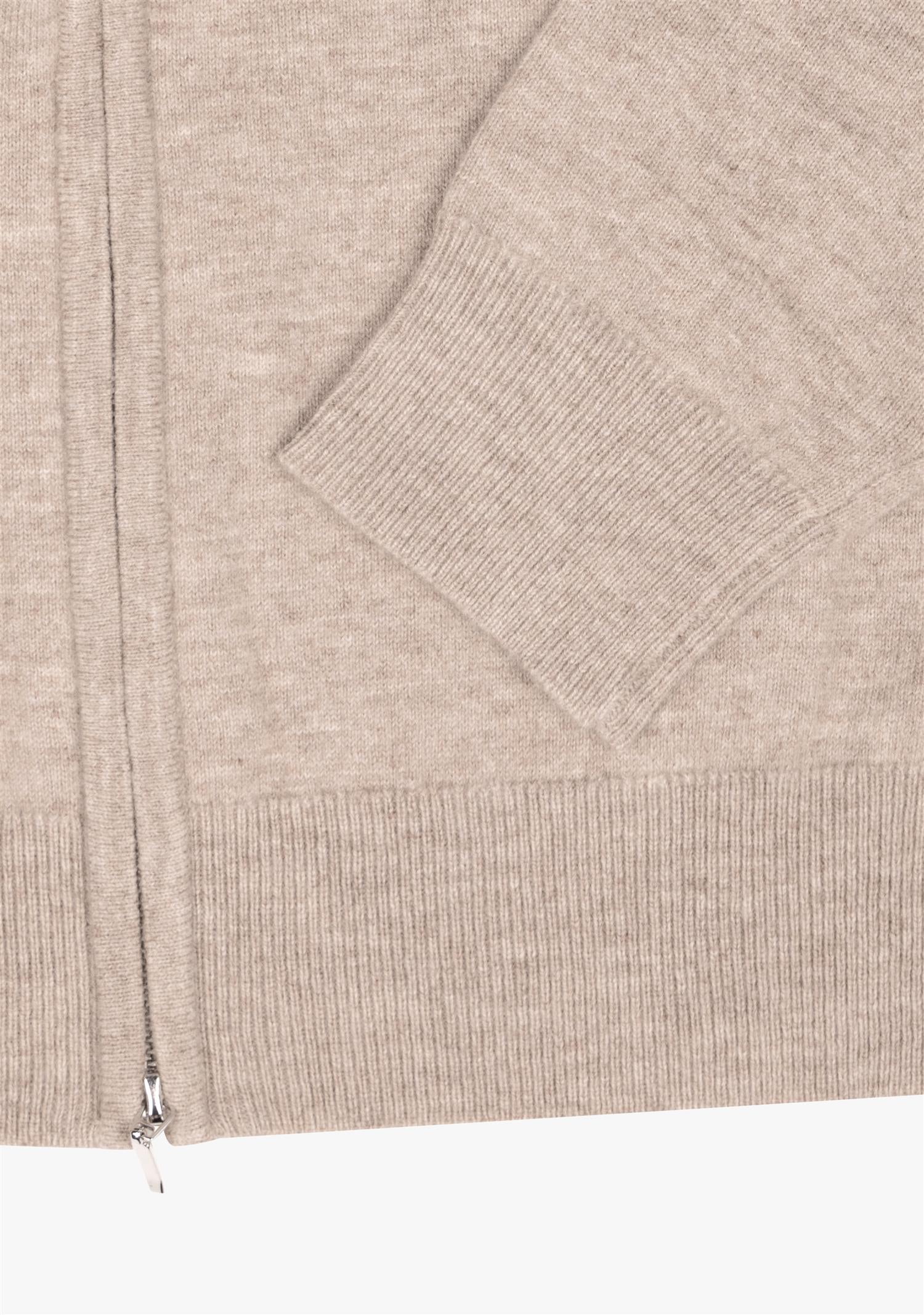 Ralph Full Zip Sweater Taupe