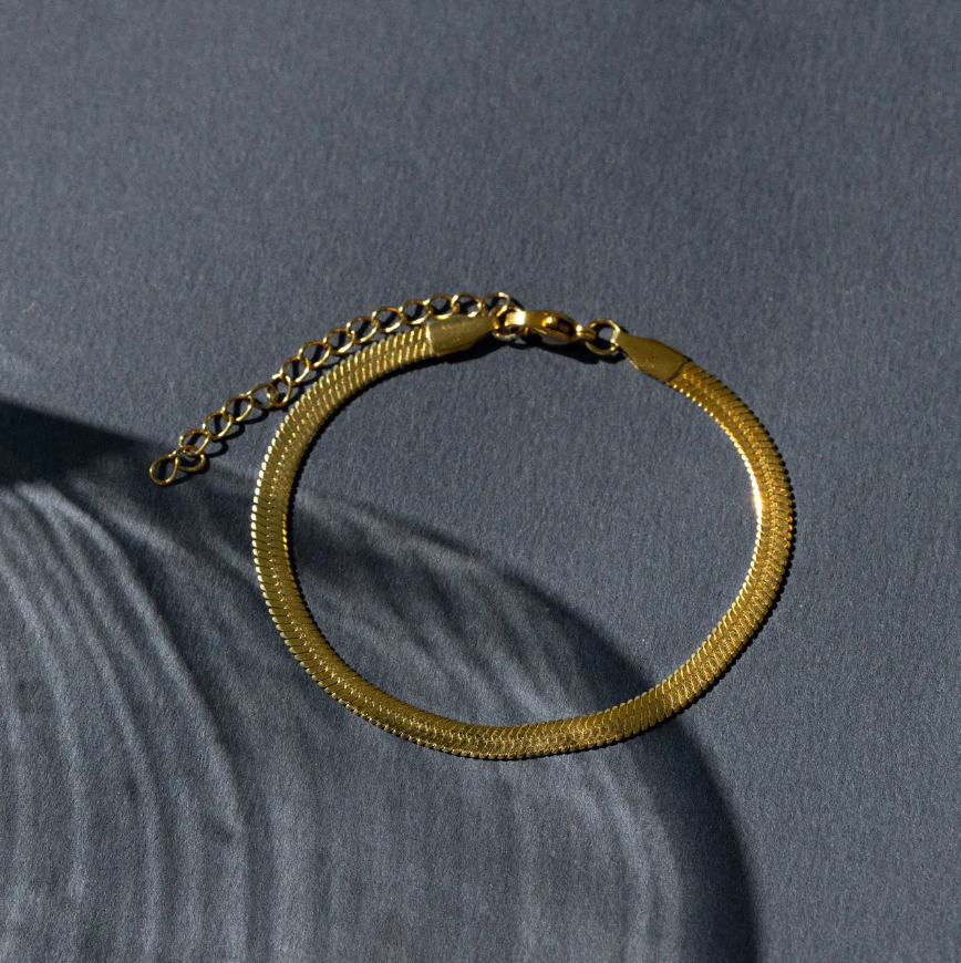 Ivy - Snake Chain Bracelet Stainless Steel - Gold