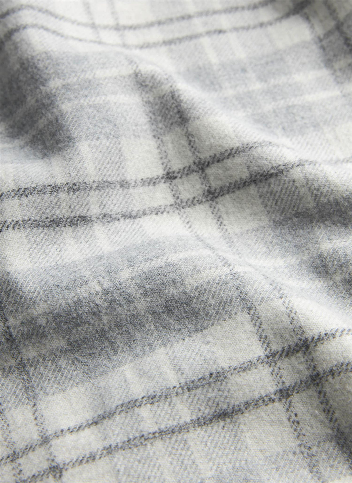 Flannel Mouliné Shirt-Slim Fit Grey