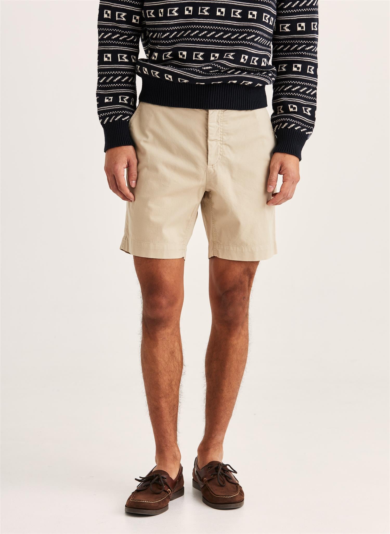 Jeffrey Summer Chino Shorts 7" Khaki
