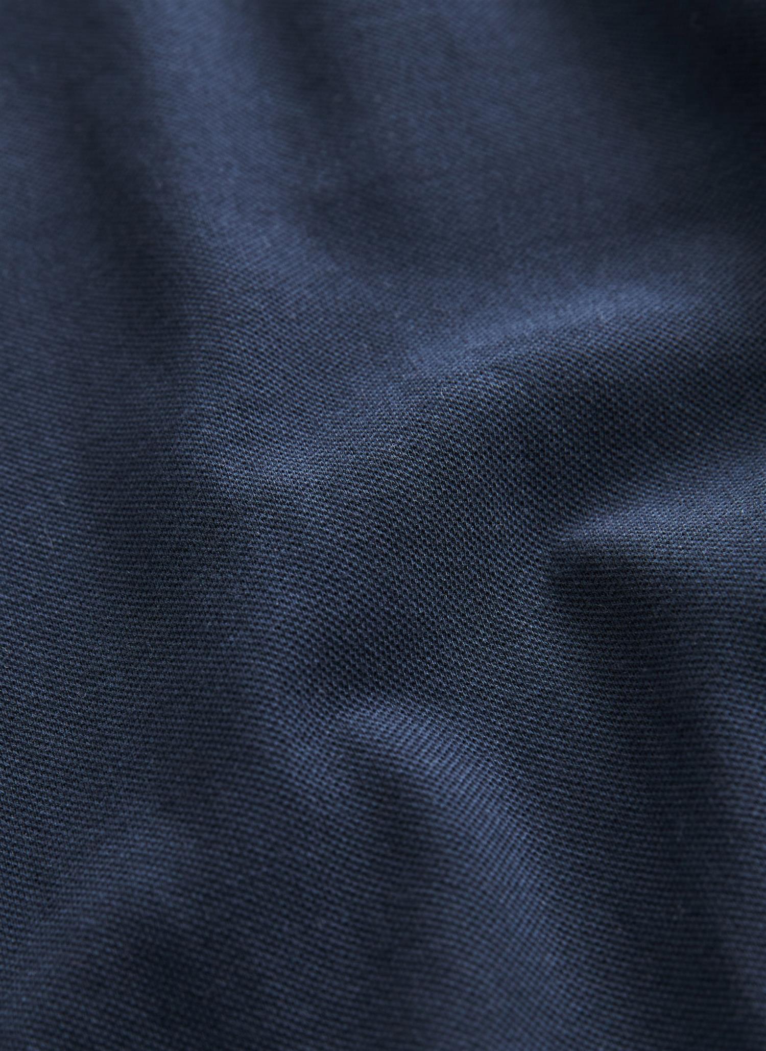 Camden Piqué Shirt Old Blue