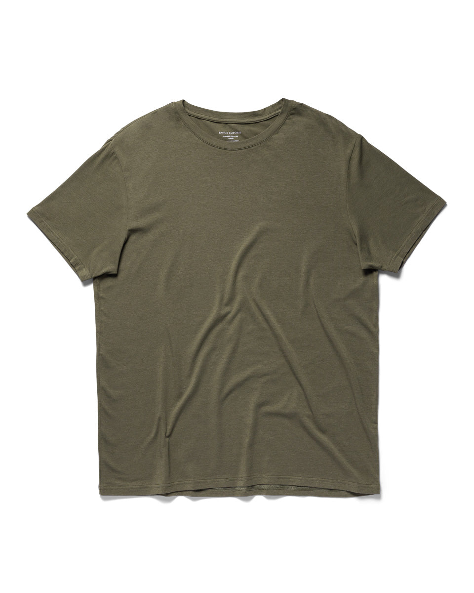 Bamboo/cotton Crew Tee Olive