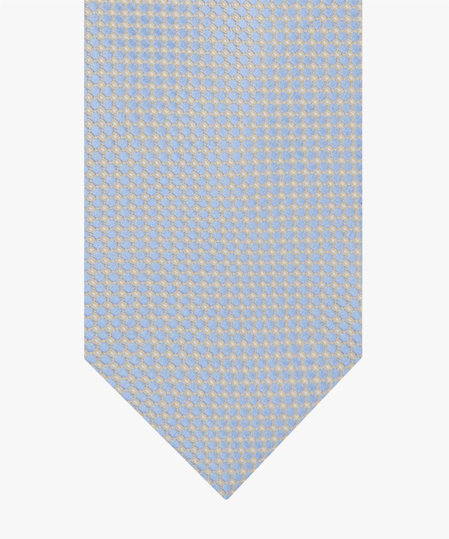 Tie Silk Woven Faux Uni Blue