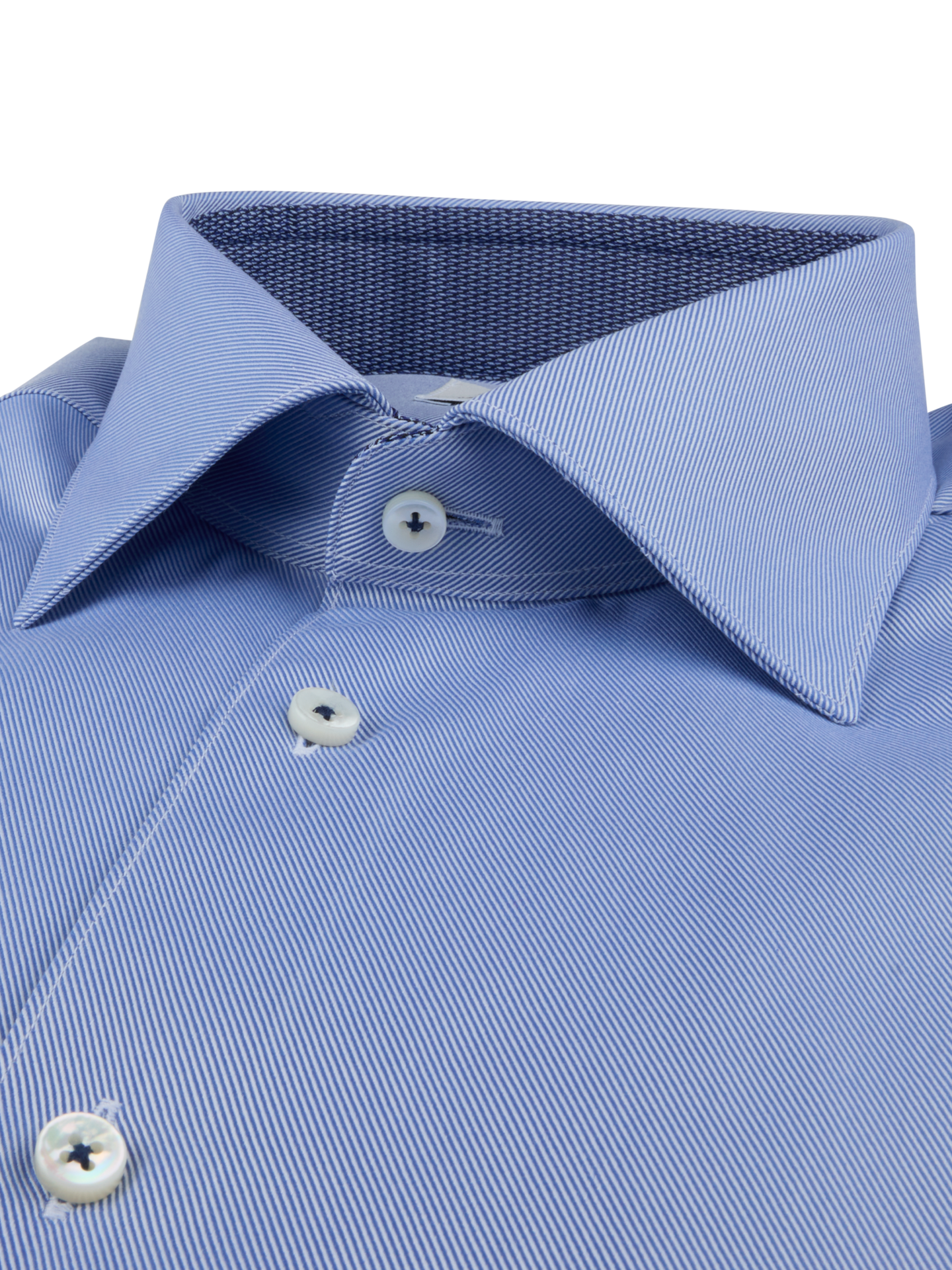 Light blue Contrast Twill Slimline Shirt