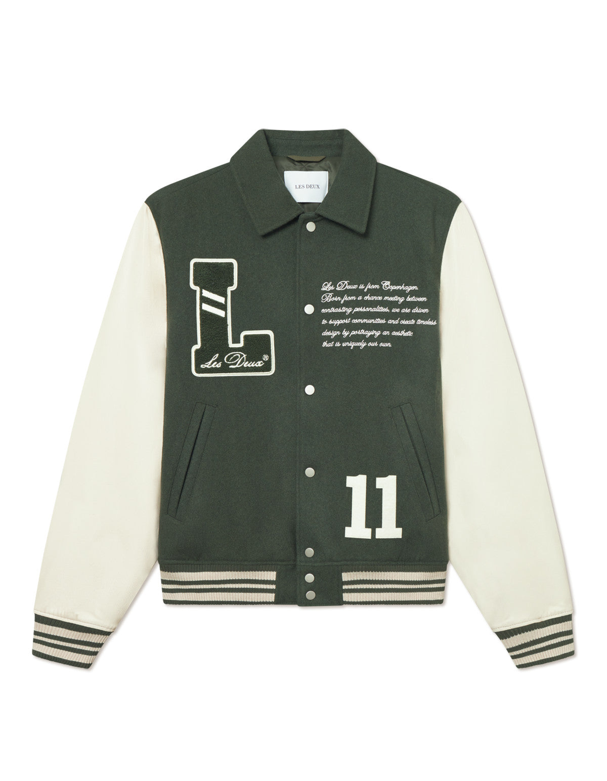 Les Deux Varsity Wool Jacket Duffel Bag